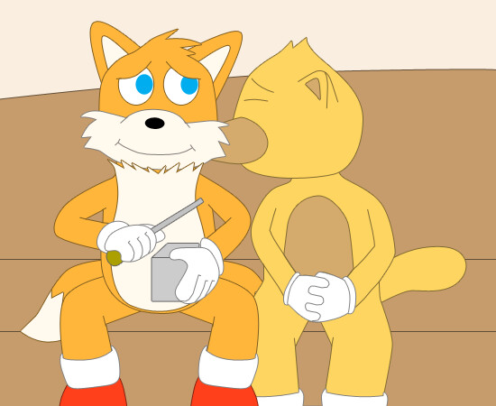 I drew fanart of Tails hugging Sunky. : r/milesprower