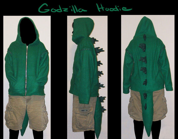 godzilla hoodie with spikes