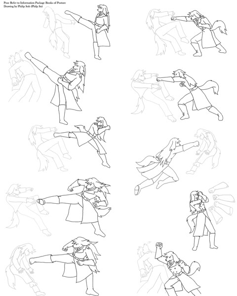 fighting pose reference