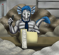 Rooth in an Alley Panic -- by thewhitedragon