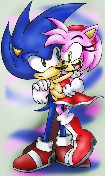 SonAmy Hug Poster for Sale by ozzybae