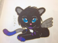 Chibi Lunar Kitty Badge