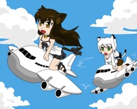 Flying nekos!