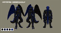Ref Sheet Commission- Artemis Ziebenwolf (SFW)