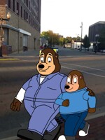 Sam and PJ Out For A Walk