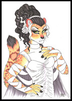 Allison Wonderland as Bride of Frankenstein