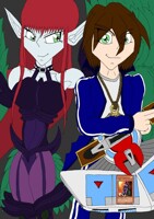 Duelish Runhurd and partner Cyber Harpie