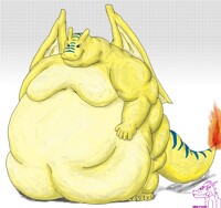 OLD ART-Charizard character