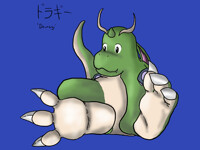 Draggy shows his Paws
