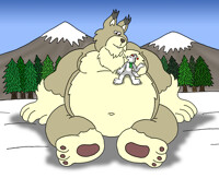 Sitting on a fat macro lynx