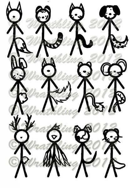 TiredPinkPanda (COMMISSIONS CLOSED) on Twitter  Stick figure animation,  Character design, Stick figures