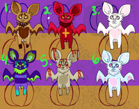 Batty adoptables! 