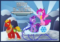 Pony Holiday Card (With Word)