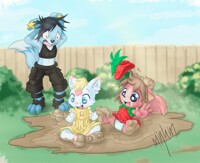 THEY ARE IN THE MUD! @.@