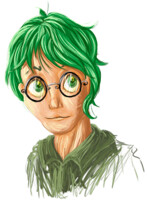 Green-haired lady
