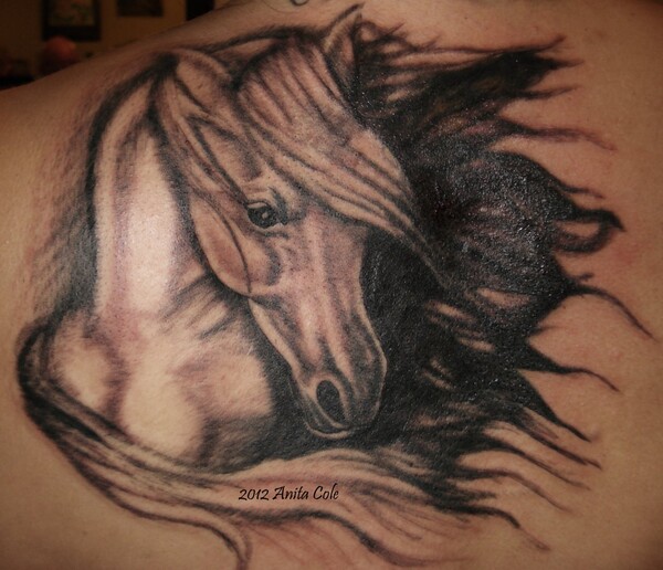 Tattoo uploaded by Tattoodo • Wild horse tattoo by Cold Gray #ColdGray  #besttattoos #blackandgrey #realism #realistic #hyperrealism #horse #animal  #nature #wild #freedom #tattoooftheday • Tattoodo