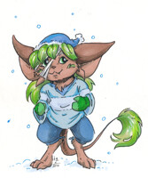 [commission] mint's winter outfit