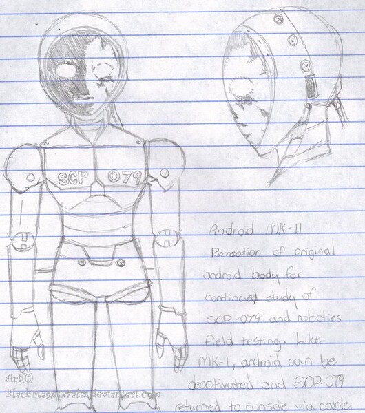 SCP-079, sketch by keymmiracle on DeviantArt