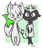 Sheep and fox