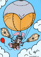 Jimmy's Aeropter - line art fluffyjackal coloring jeffybunny