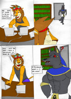 'Fangs For Nothing' pg.1 (Color Commission 2/7)