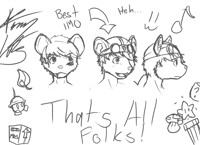 First Livestream Sketch: Samson's face!