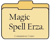 Magic Spell Erza. Comic. File Folder.