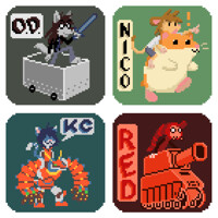 RF2012 Pixel Badges