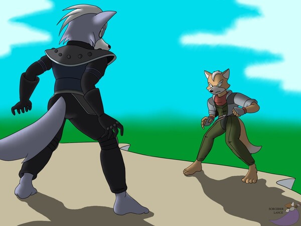 Wolf Captures Fox McCloud by WolfieFoox -- Fur Affinity [dot] net