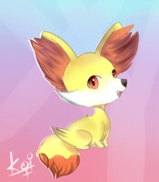 its a fennekin...