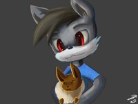 Dave with Eevee