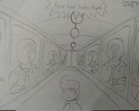Art Class Doodle : perspective of stupid
