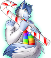 Candy cane gift art from Berymuch