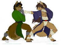 Eddie And Raul Sparring
