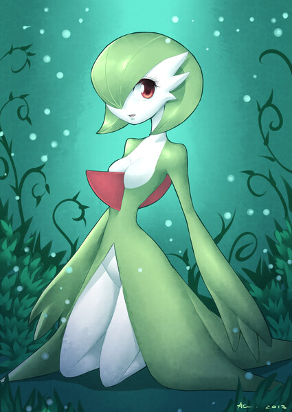 Gardevoir Fan Art by TheGreenCoffii -- Fur Affinity [dot] net