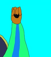 Flint the Otter's fist