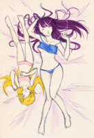 CM - Hitagi and Shinobu's nap