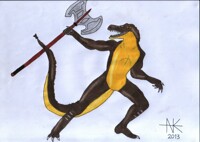 Kroger the Balloon Crocodile - Larp Victor