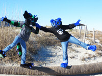 Elk and Buffie at Tybee Island 2
