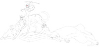 The taur statue 2/3 (by Berserk-Cyborg-Panda, with Kairo)